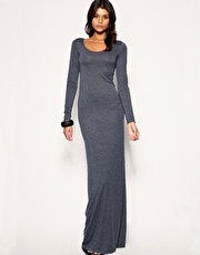 ASOS Cross Back Long Sleeve Maxi