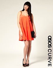 ASOS CURVE Chain Strap Swing Dress