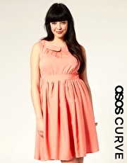 ASOS CURVE Collar Insert Dress