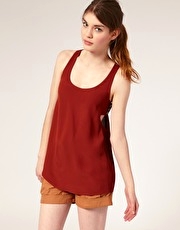 ASOS Cut Out Side Popper Vest