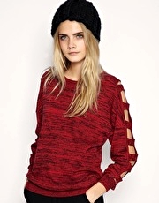 ASOS Cut Out Sleeve Jumper