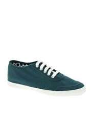 ASOS DANCE Canvas Lace Up Plimsoll