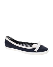 ASOS DANDY Canvas Ballet Pump