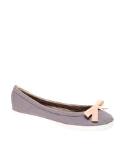 ASOS DANDY Canvas Ballet Shoe