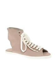 ASOS DAYDREAM Lace Up Canvas Bootie - 2
