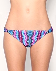 ASOS Digital Odyssey Print Hipster Bikini Brief with Sliders