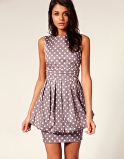 ASOS Dolly Spot Pencil Dress