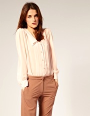 ASOS Double Collar Button Front Blouse