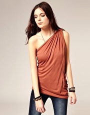 ASOS Drape Twisted One Shoulder