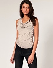 ASOS Elastic Strapping Back Cowl Top