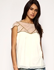 ASOS Embellished Babydoll Top