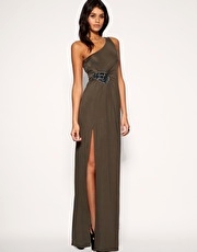 ASOS Embellished Hip Slinky Maxi Dress