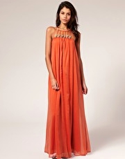 ASOS Embellished Neck Maxi Dress