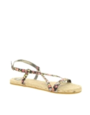 ASOS FACT Espadrille and Canvas Flat Sandal