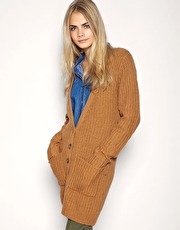 ASOS Fisherman Ribbed Chunky Cardigan