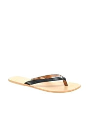 ASOS FLASH Leather Basic Thong Sandals