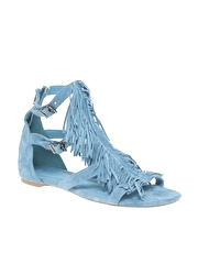 ASOS FRANKIE Suede Fringe Sandal