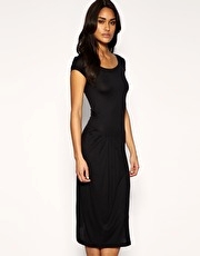 ASOS Frill Hem Jersey Midi Dress