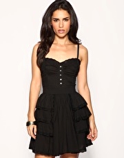 ASOS Frill Sundress With Broderie Anglaise Trim