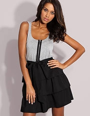 ASOS Frill Tiered 2 In 1 Dress