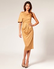 ASOS Hitch Waist Drape Dress