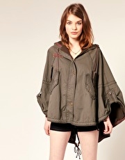 ASOS Hooded Cape Parka