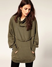 ASOS Hoodie Lounge Top With Cowl Neck