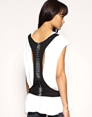 ASOS Hook And Eye Back Longline Top