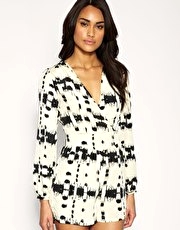 ASOS Ink Block Playsuit