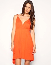 ASOS Jersey Twist Beach Dress With Cups