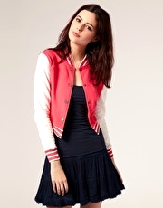 ASOS Jersey Varsity Jacket