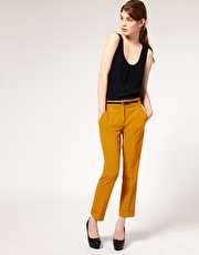 ASOS Jet Pocket Slim Cropped Trousers