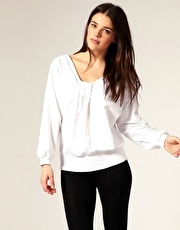 ASOS Knot Front Sweat Top