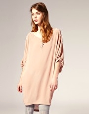 ASOS Lace Insert Shoulder Shirt Dress
