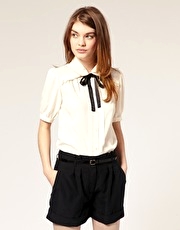 ASOS Lace Peter Pan Collar Blouse