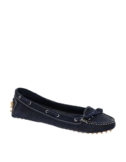ASOS LEADER Suede Moccasin Pump