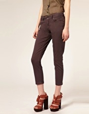 ASOS Lilac Grey 7/8 Skinny Jeans