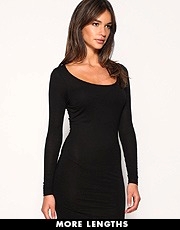 ASOS Long Sleeve Jersey Body Con Dress