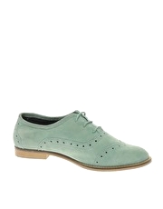 ASOS MALCOLM Suede Punch Out Flat Lace Up Shoe - 3