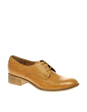 ASOS MARGE Leather Lace Up Flat Shoe