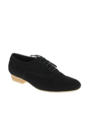 ASOS MARVEL Soft Suede Lace Up Flat Shoes