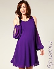 ASOS MATERNITY 70's Slash Sleeve Dress