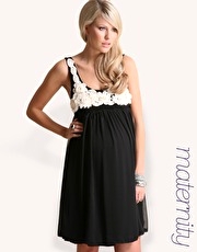 ASOS MATERNITY Chiffon Corsage Babydoll Dress
