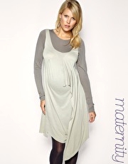 ASOS MATERNITY Draped Overlay Dress