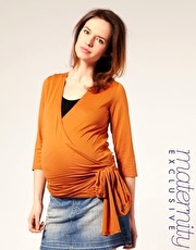 ASOS MATERNITY Exclusive 3/4 Sleeve Wrap Top