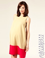 ASOS MATERNITY Exclusive Colour Block Shift Dress
