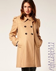 ASOS MATERNITY Exclusive Double Breasted Peterpan Collar Coat - 2