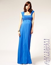 ASOS MATERNITY Exclusive Jersey Wrap Bust Maxi Dress