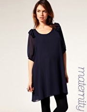ASOS MATERNITY Frill Sleeve Swing Dress
