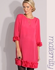 ASOS MATERNITY Ribbon Rose Detail Tunic Dress